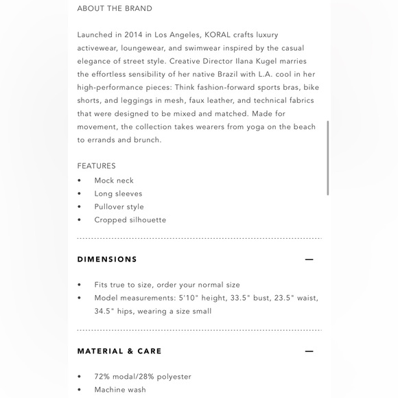 KORAL***Luca Marlow Black Crop Top***$85 NWT - Picture 11 of 12